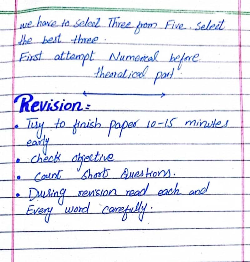 Hand written  assignment  work 7