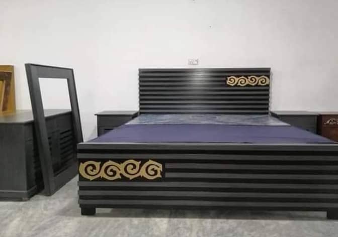 Bed set , Brass Bed set , wooden Bed set , King size Bed set 3