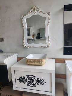 bathroom vanity cabinet PVC with mirror