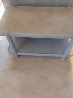 plastic table and stools