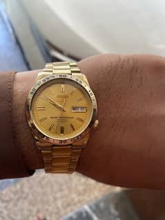 Seiko 5 Gold plated Mens watch SNKE05K1