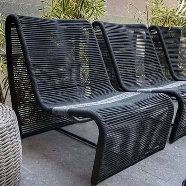 Rattan Garden Lawn Outdoor Furniture, Restaurant cafe rooftop chairs 13