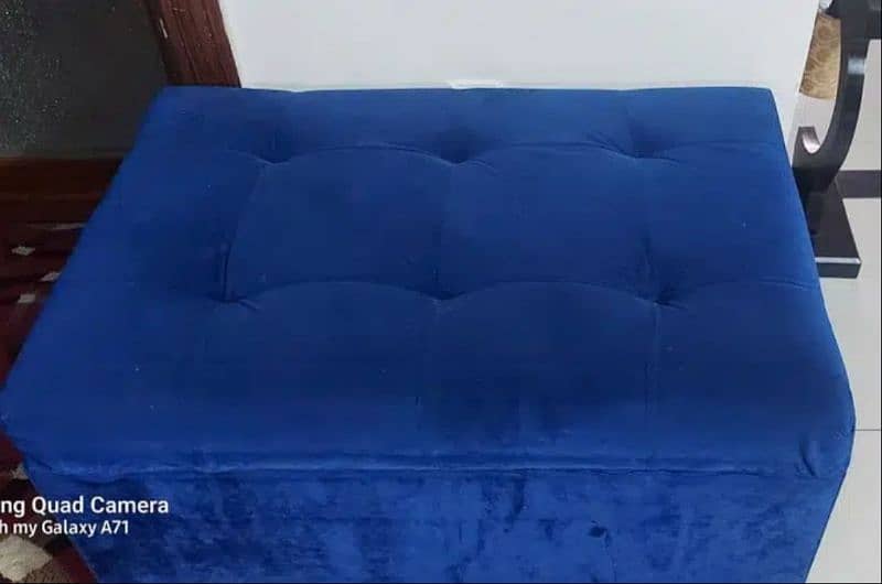 Beautiful L shape sofa set with ottoman 1