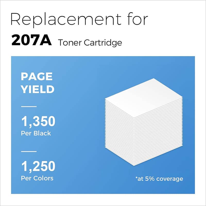 myCartridge Compatible with HP 207A Toner W2210A [with Chip] 207X 2