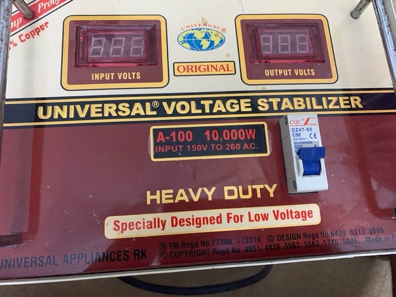 universal stablizer A100/10000 watt 0
