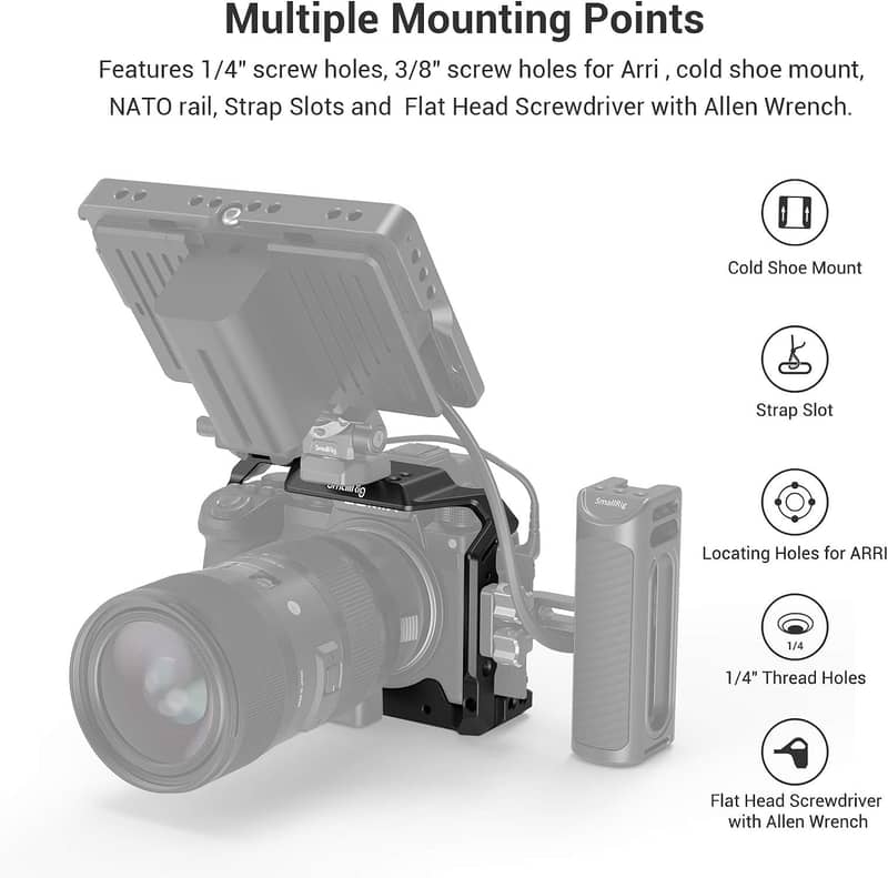 SmallRig S5 Cage Kit for Panasonic LUMIX S5 Camera, Aluminum Alloy 5