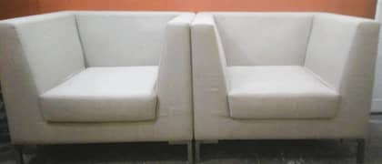 02 Seater Gray Classic Sofa Set