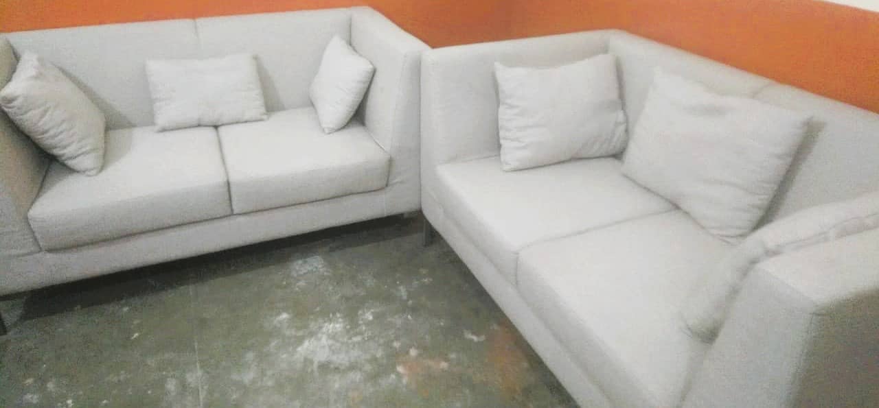 06 Seater Gray Classic Sofa Set 3