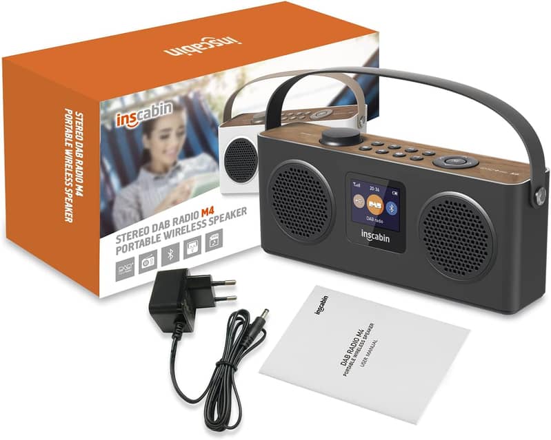 M4 Portable DAB/DAB+ Radio Digital FM Portable Radio/Bluetooth/Stereo 0