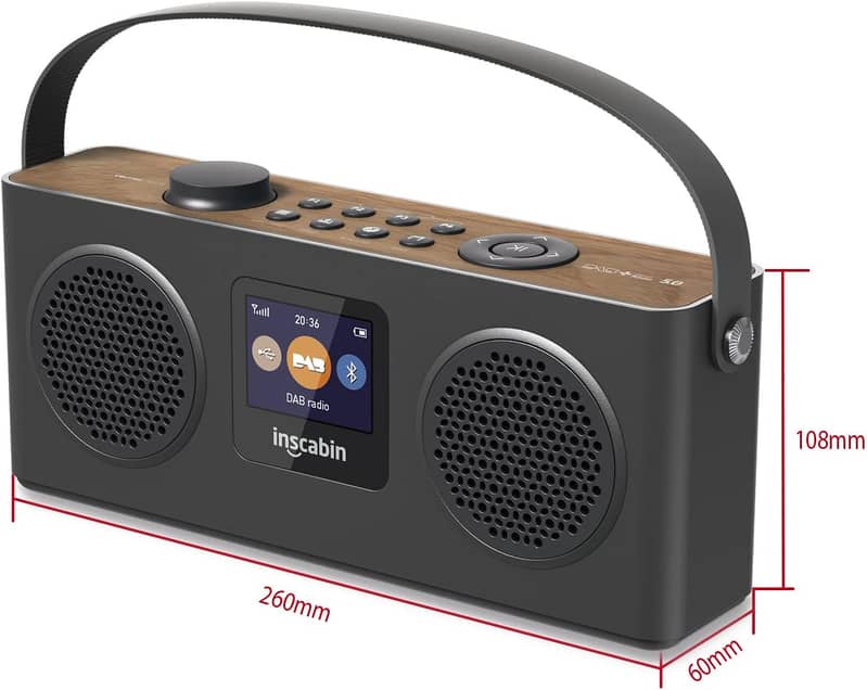 M4 Portable DAB/DAB+ Radio Digital FM Portable Radio/Bluetooth/Stereo 4