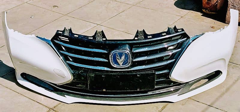 Changan Alsvin Front Bumper with Lower Chrome Grill front Chrome Grill 2