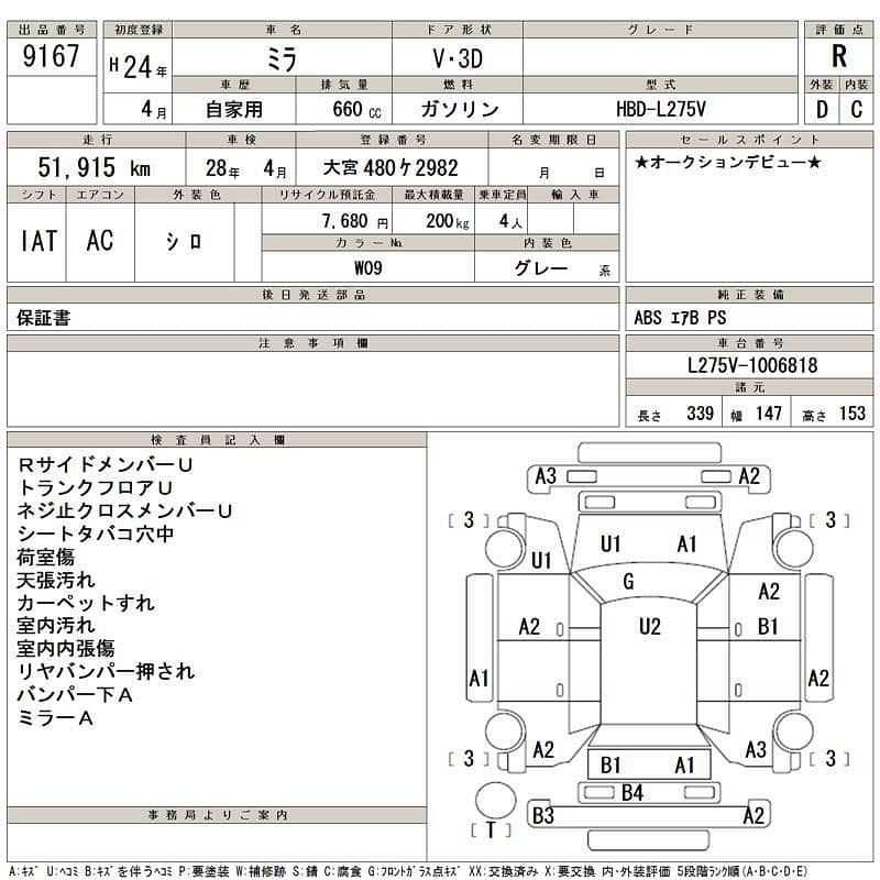 Daihatsu Mira 3 door 2012/2015 5