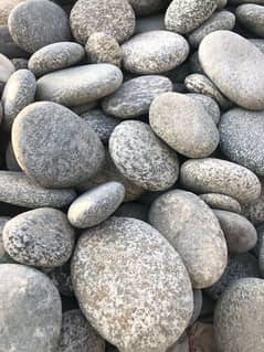 Stones Pebble Gravel Boulders White Black