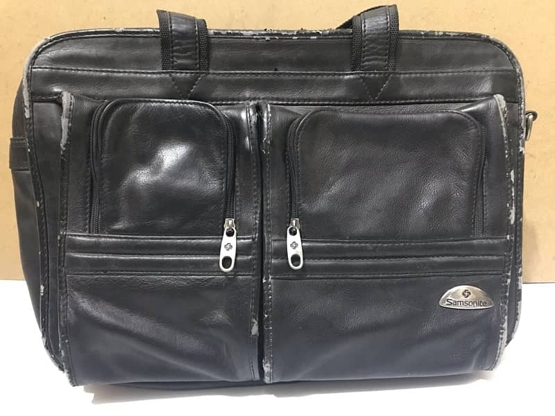 2, Samsonite Leather laptop bag  / Office Bag / documents bag 1