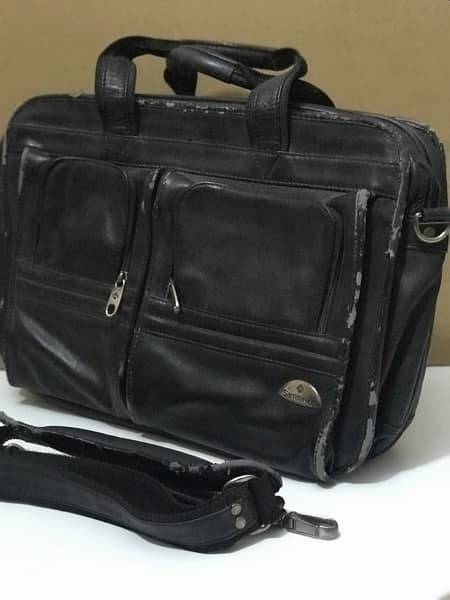 2, Samsonite Leather laptop bag  / Office Bag / documents bag 5