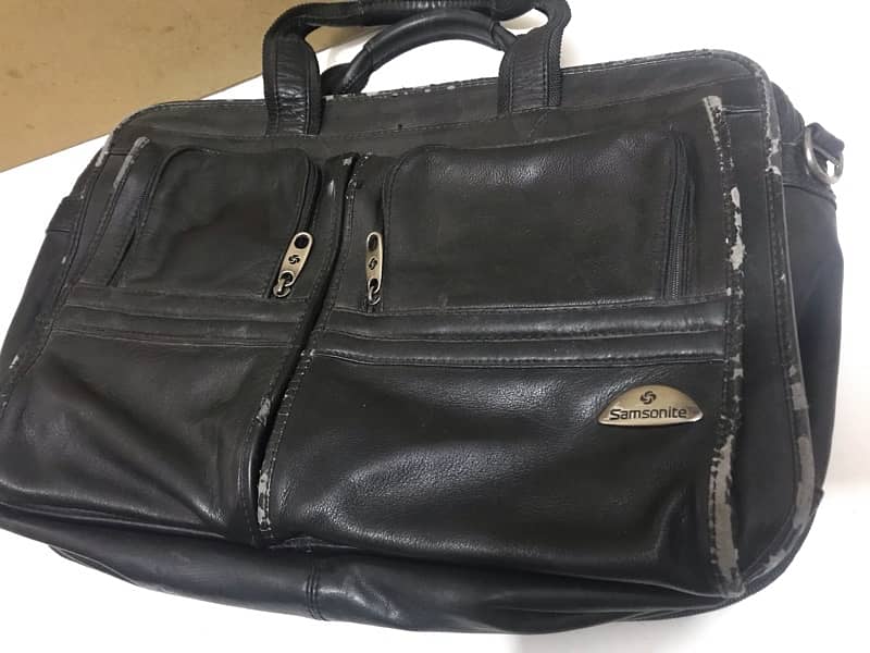 2, Samsonite Leather laptop bag  / Office Bag / documents bag 9