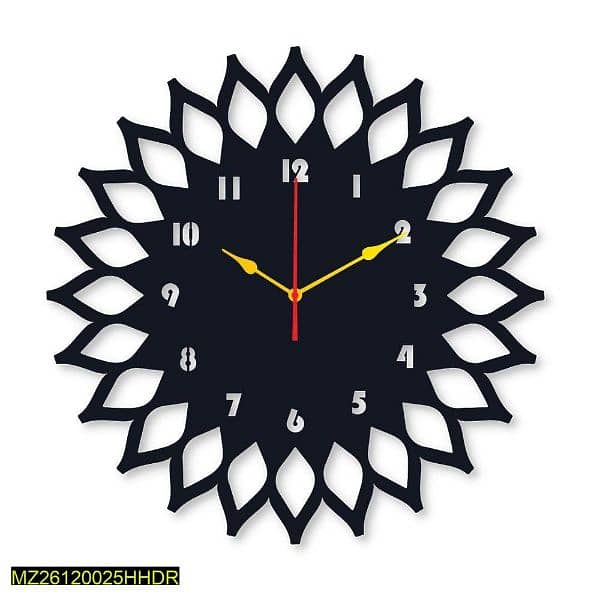 Sun Round Analogue Wall Clock 1