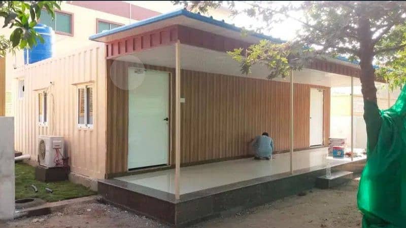 Bullet proof cabin|Prefab homes|Site office container with kitchen 5