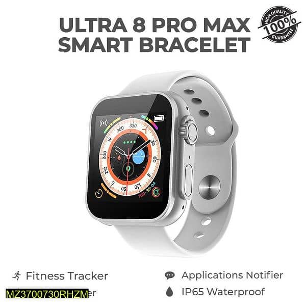 D20 ultra Smart watch ,Silver bracelet 0