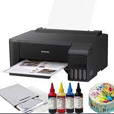 Edible Food Printer for picture cakes , Donuts , ice cream , milk shak