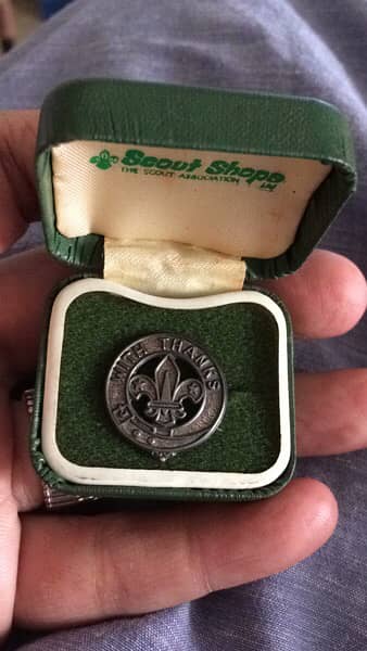 vintage Sterling Silver Scout Badge 2