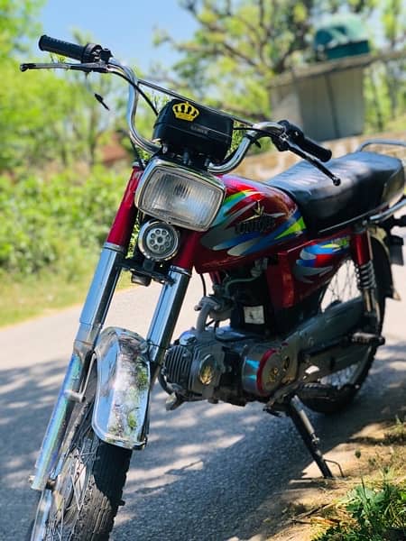 Unique 70 bike 2019 model 10/10 condition haripur number 0