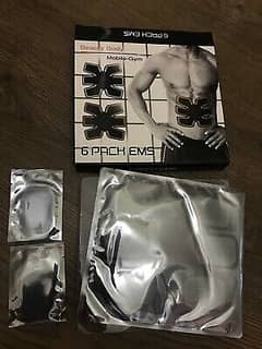 New 6 Pack EMS Trainer Abdominal Toning Muscle Toner Abs Smart EMS Fit