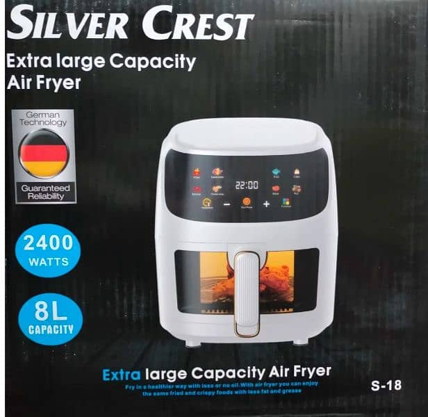 Lot Imported Silver Crest Air Fryer Extra large Capacity 1