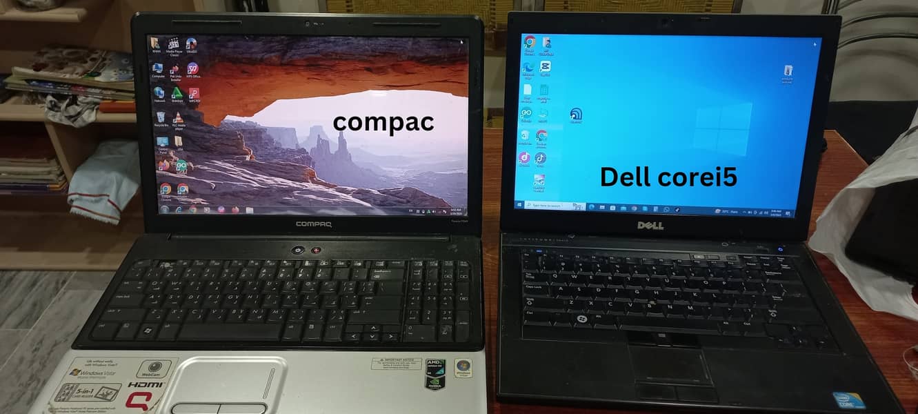 2 Laptops Compac And Dell corei5 For sell 0