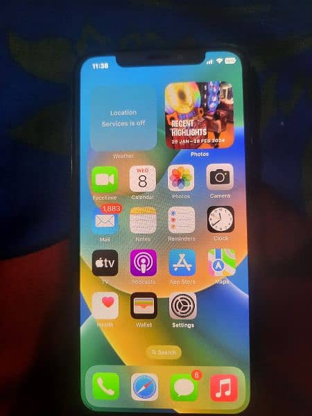 Iphone x 256 gb PTA Approved 7