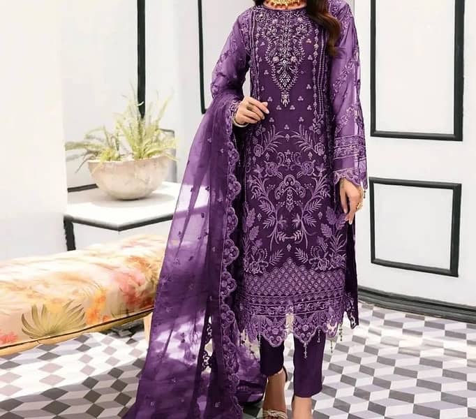 New heavy embroidery suits dressing 4