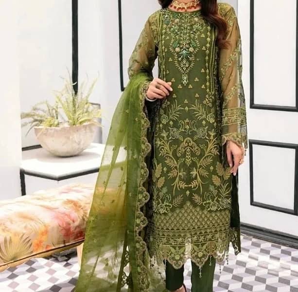 New heavy embroidery suits dressing 5