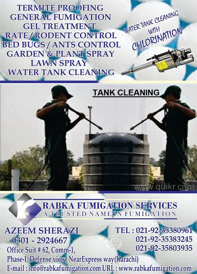 Rabka Pest Control Services Provider Karachi Zone 7