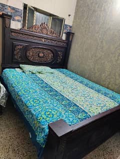 Wooden Chinioti Design Bed King Size. . .