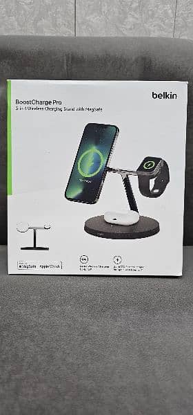 Belkin Boost Pro 3-in-1 Wireless Charger With MagSafe 15W. 1