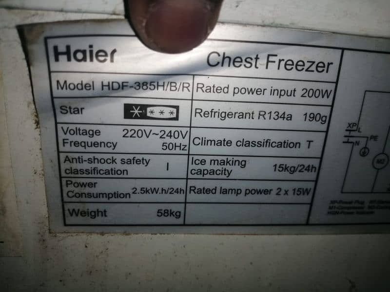 Haier Freezer 2