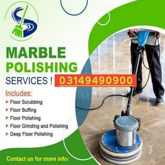 Marble/Chips/Tiles Floor Cleaning Polish Service Islamabad