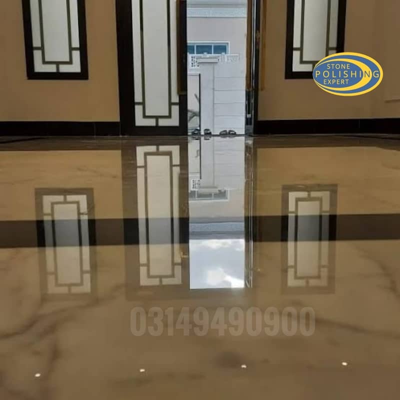 Marble/Chips/Tiles Floor Cleaning Polish Service Islamabad 2