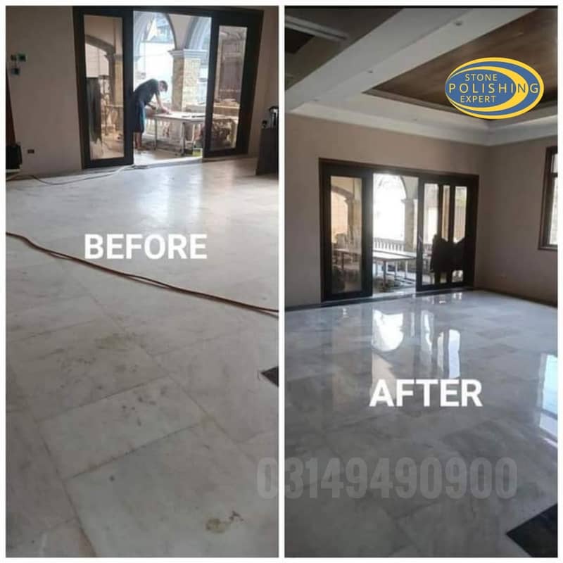 Marble/Chips/Tiles Floor Cleaning Polish Service Islamabad 7