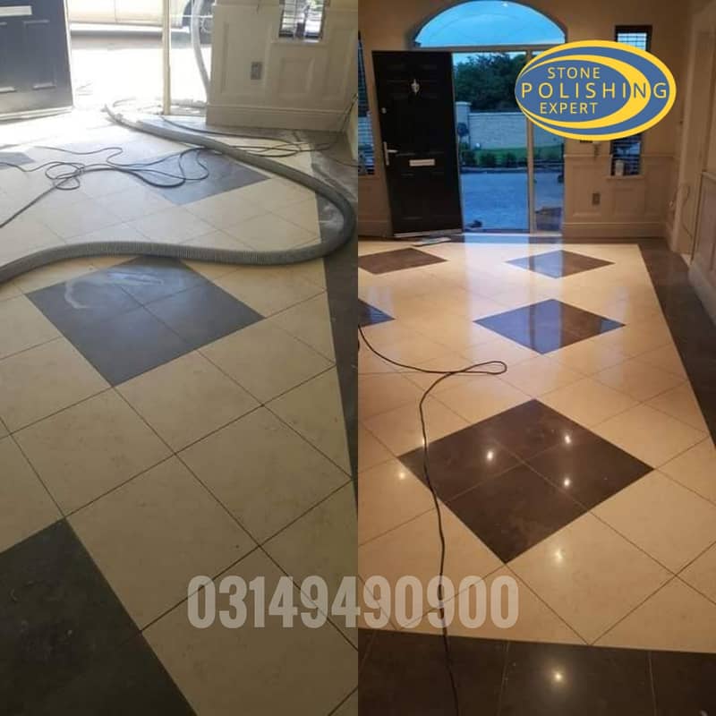 Marble/Chips/Tiles Floor Cleaning Polish Service Islamabad 9