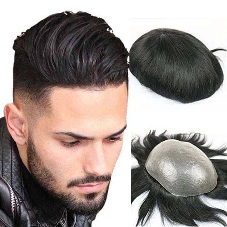Men wig imported quality hair patch _hair unit(0'3'0'6'4'2'3'9'1'0'1) 7