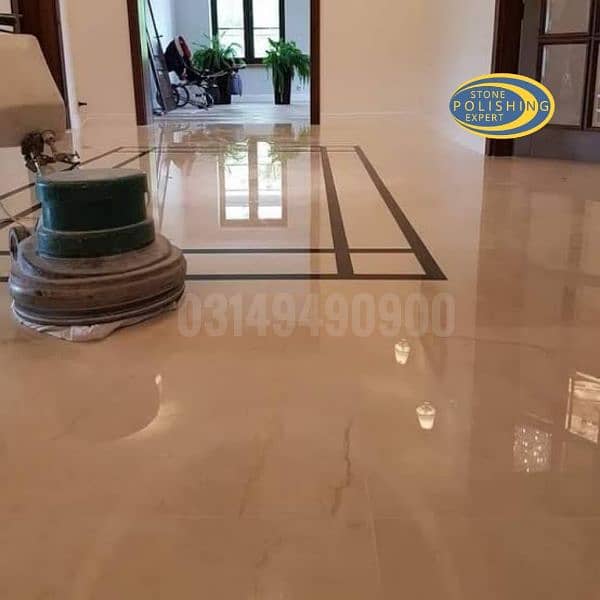 Marble Chips Tiles Cleaning Polishing 4