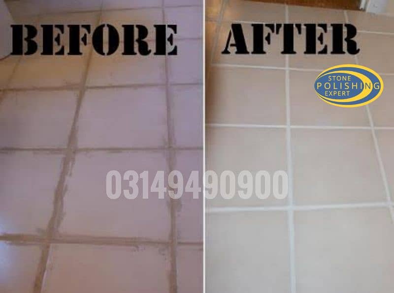 Marble Chips Tiles Cleaning Polishing 5