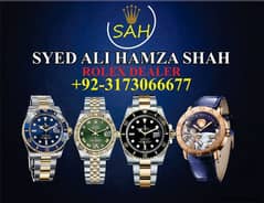 Syed Ali hamza shah rolex dealer here we deals original Swiss watches