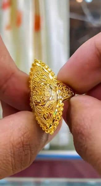 gold palated jewellery Sona ka Pani karvy 1 karet gold ring 3