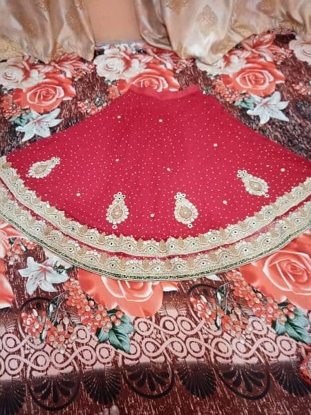 bridal Lehnga 1 time used only 9