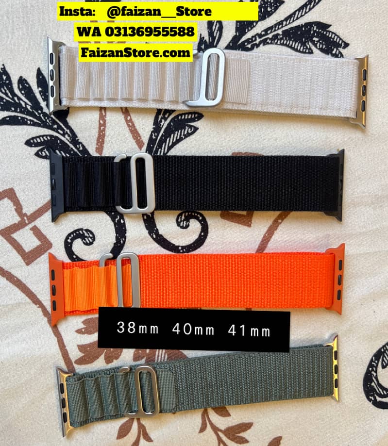 For Apple Watch Strap Nylon Fabric Series 9 8 7 6 5 4 3 SE 38 40 41 42 18