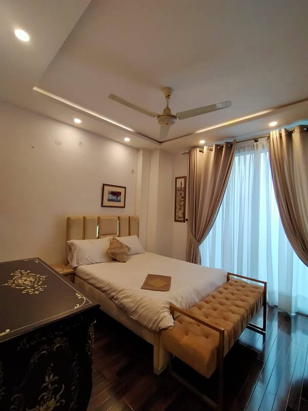 3 Bed Brand Fully Furnished New Luxury Apartment Ground Floor Available For Sale At Gulberg 3