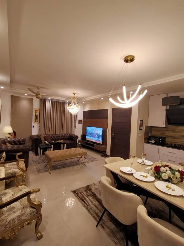 3 Bed Brand Fully Furnished New Luxury Apartment Ground Floor Available For Sale At Gulberg 21