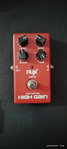 Nux HG6 High Gain Distortion Pedal New 1